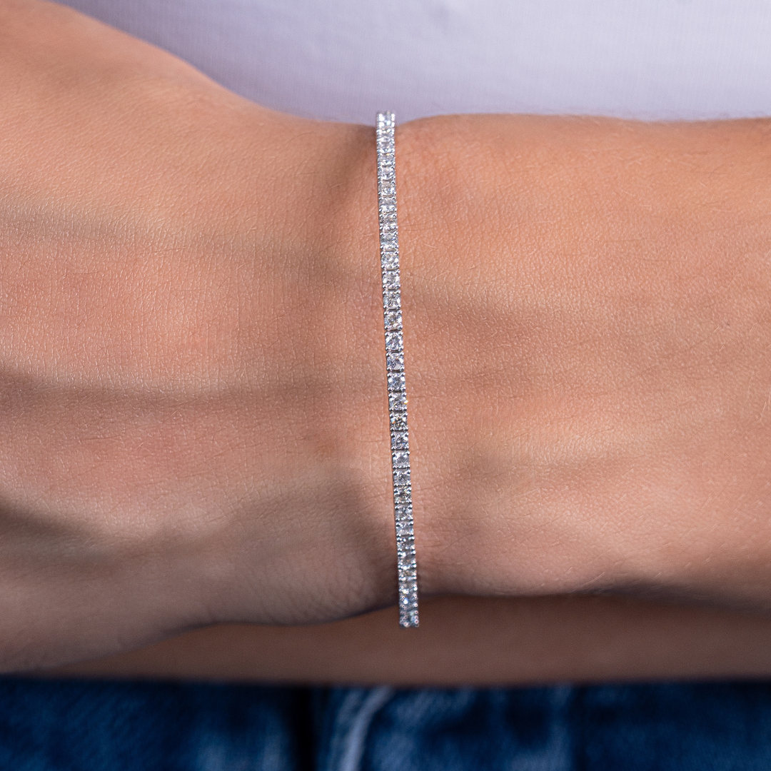 TENNIS FLEXBANGLE 2CT 14KW