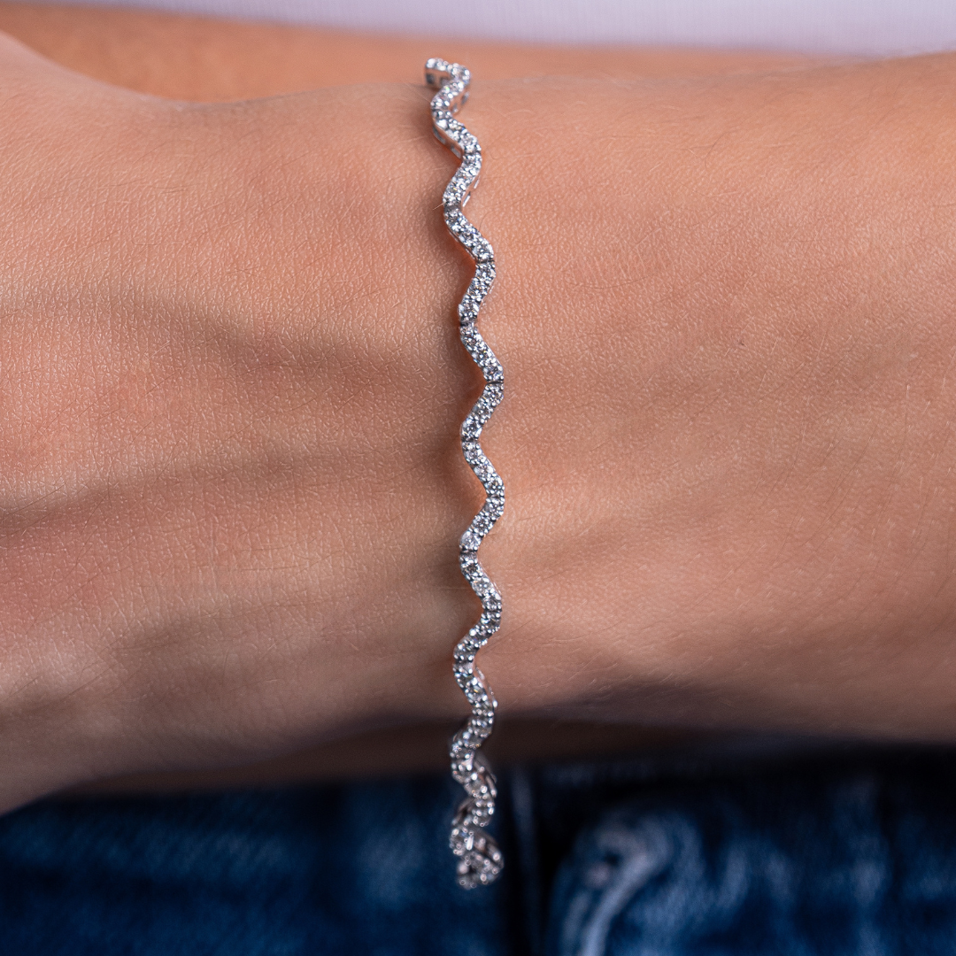 SNAKE BRACELET 1.45CT DIAMOND 14KWG