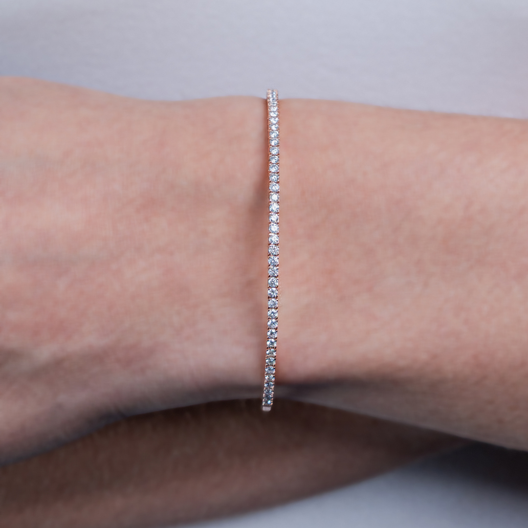 Flexbangle Rose Gold Tennis