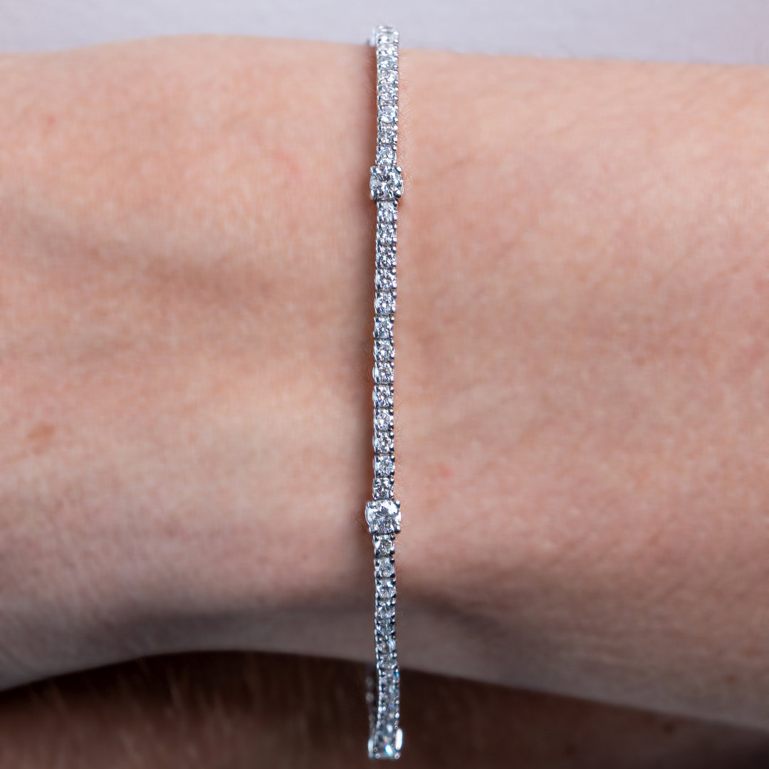 5 Statiton Tennis Bracelet 1.5CT