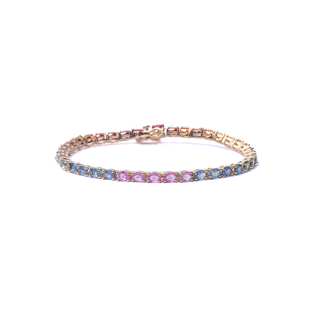 RAINBOW BRACELET 9CT 14KYG