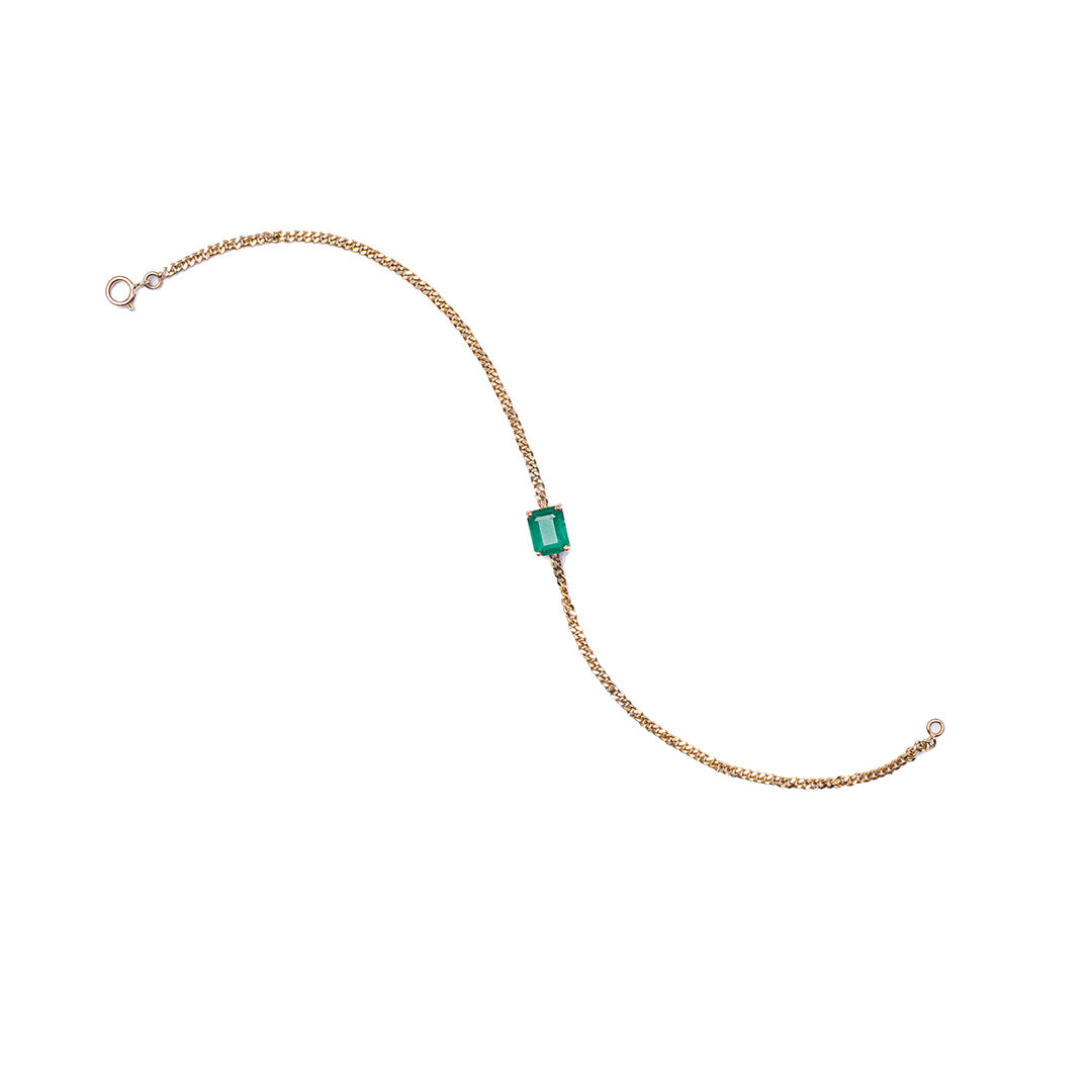 EMERALD BRACELET 14KYG