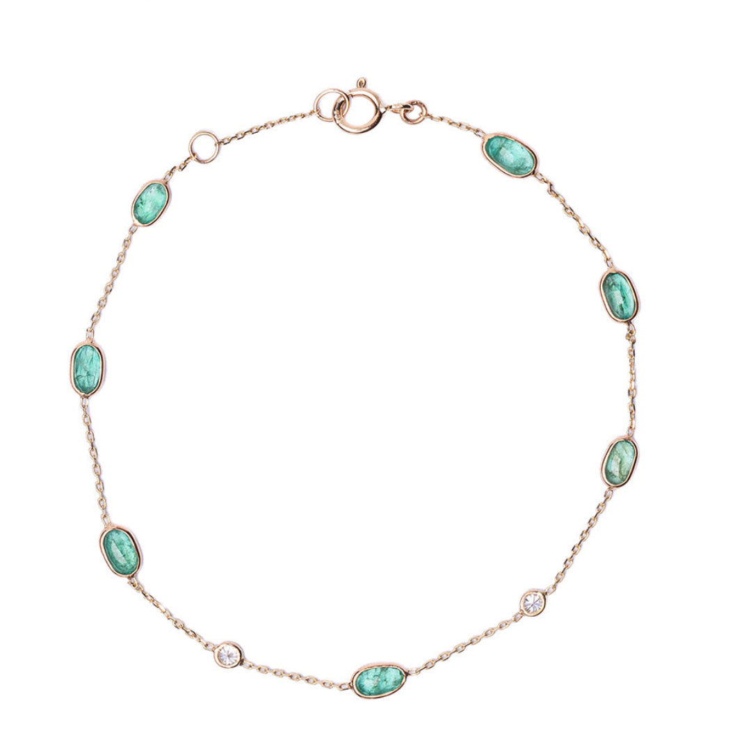 EMERALD BRACELET 14K