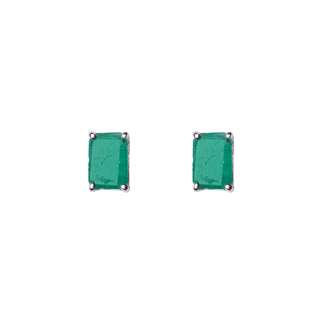 Emerald Studs 14KW