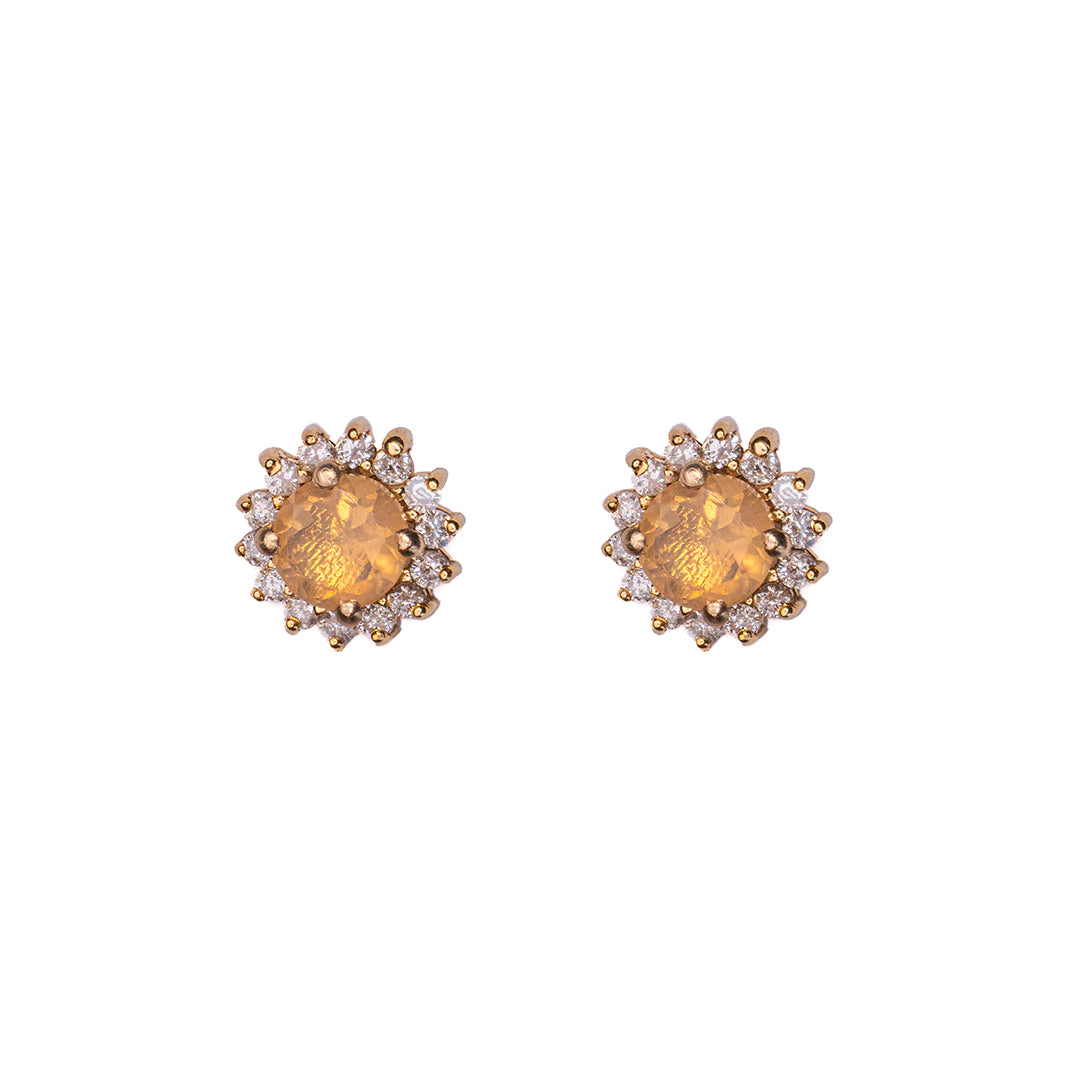 Opal Studs 14K