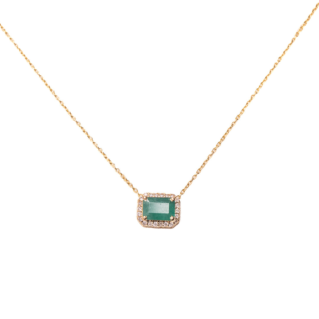 Emerald Necklace 14K