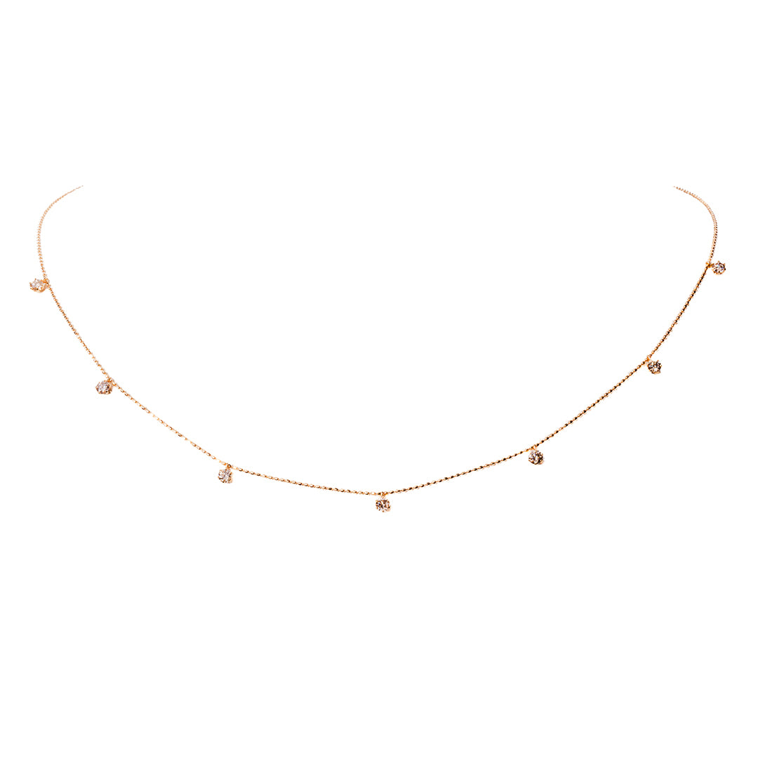 Diamonds Drop Necklace 18K