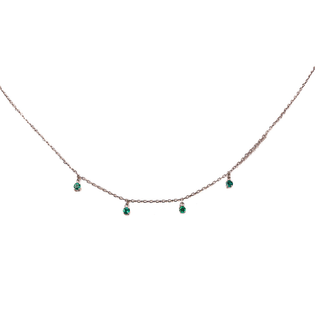 Emerald Necklace 18KW