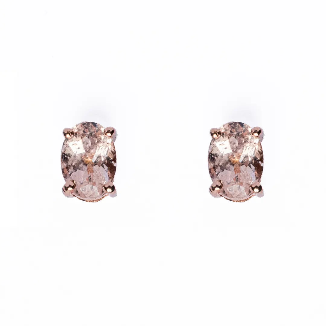 Morganite Studs