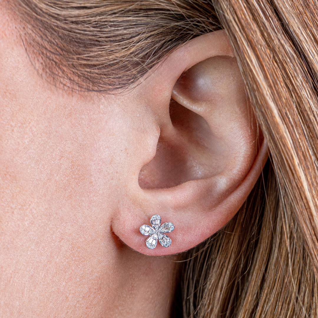 Flower Studs 14KW
