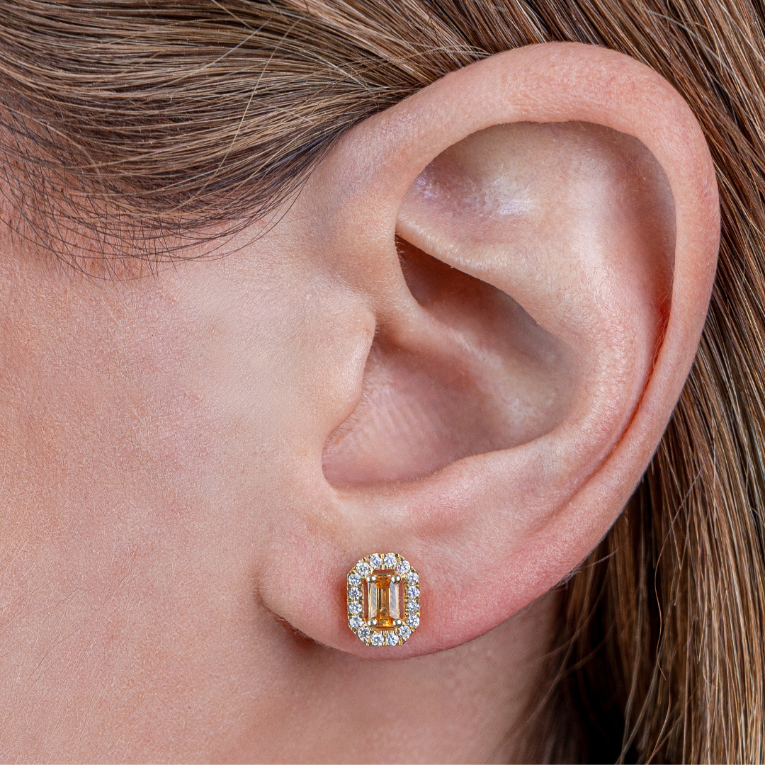 Sapphire Studs "yellow"