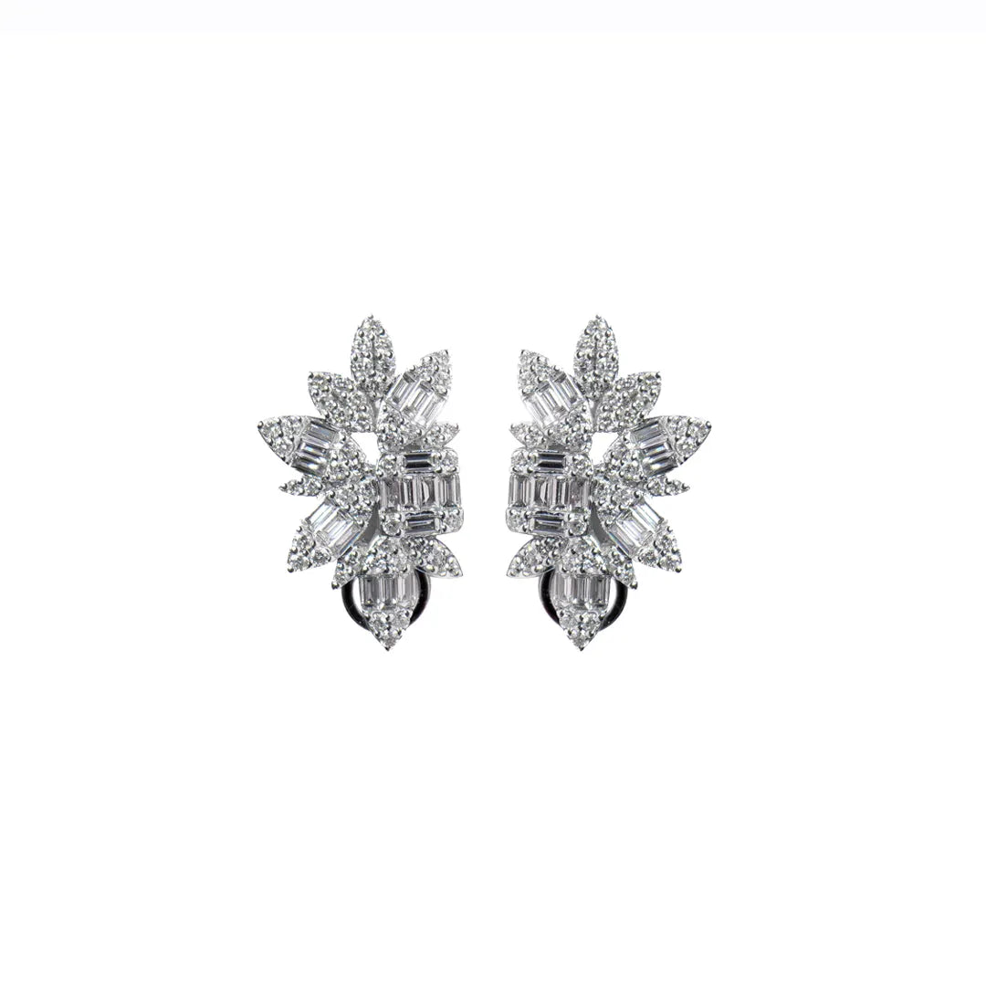 Flower Earrings 18KW