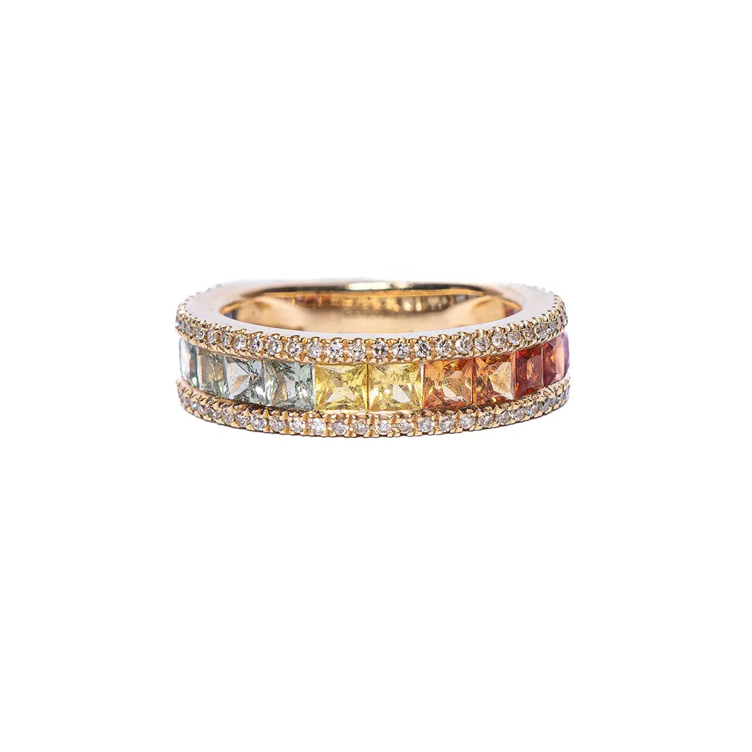 Rainbow Ring 14K