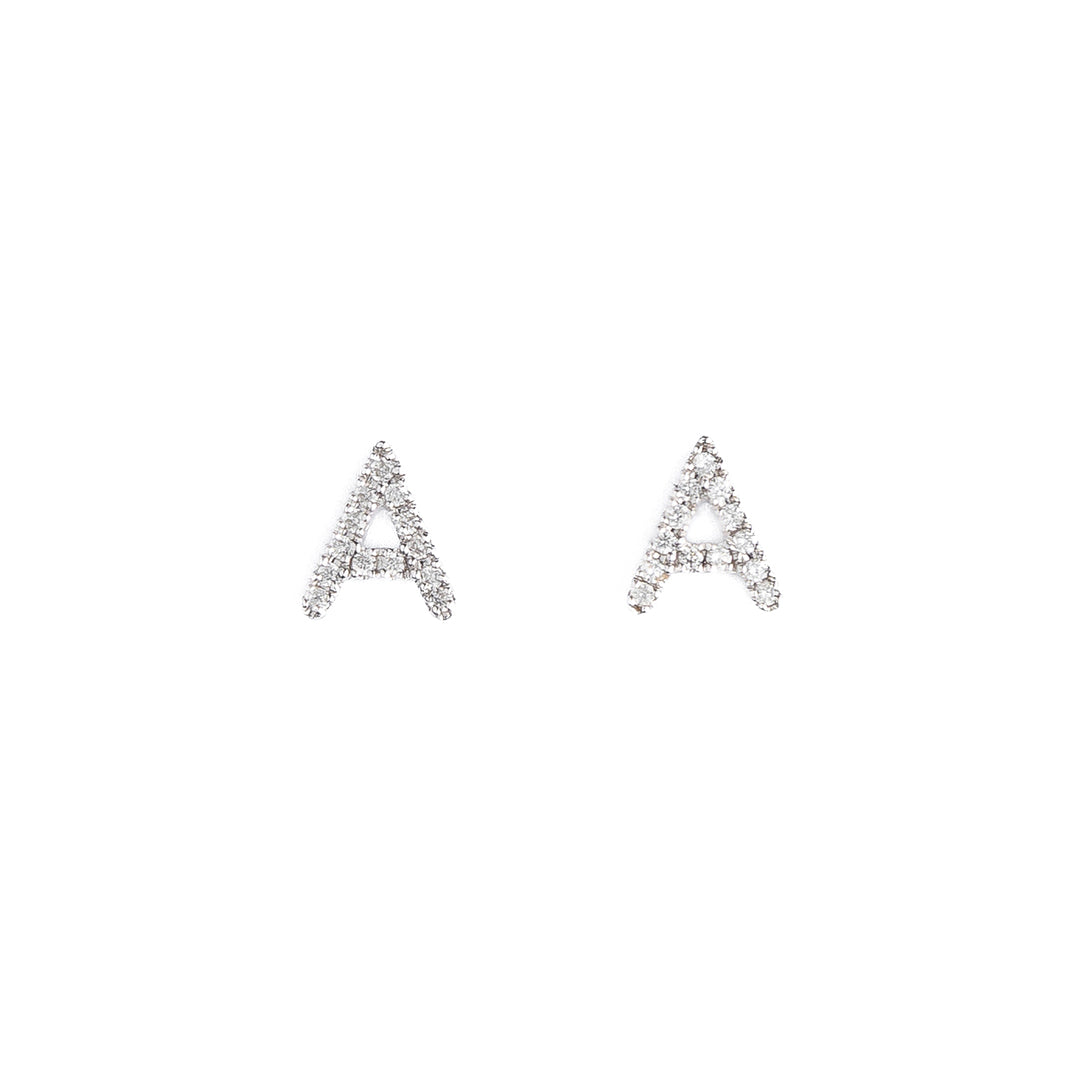 Earrings "A" 14KW