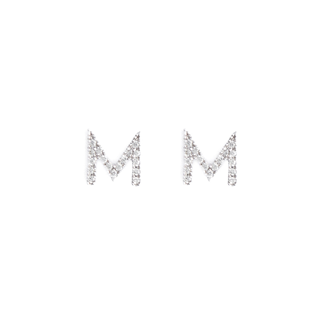 Earrings "M" 14KW
