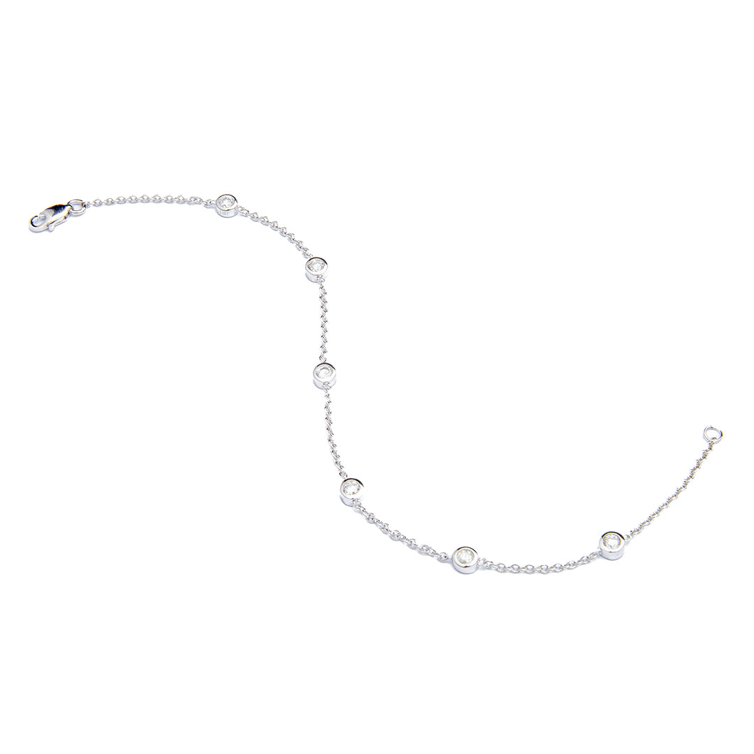 Bracelet 14K White Gold Diamond