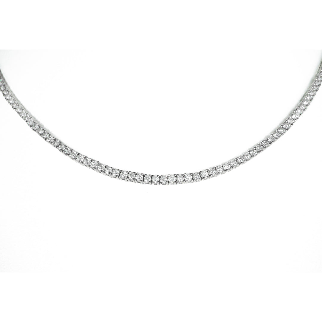 Tennis Necklace 5.57CT 14KW