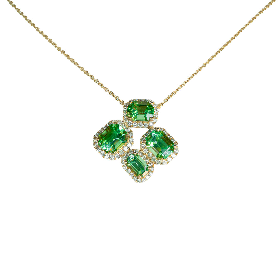 Necklace Tourmaline 14K