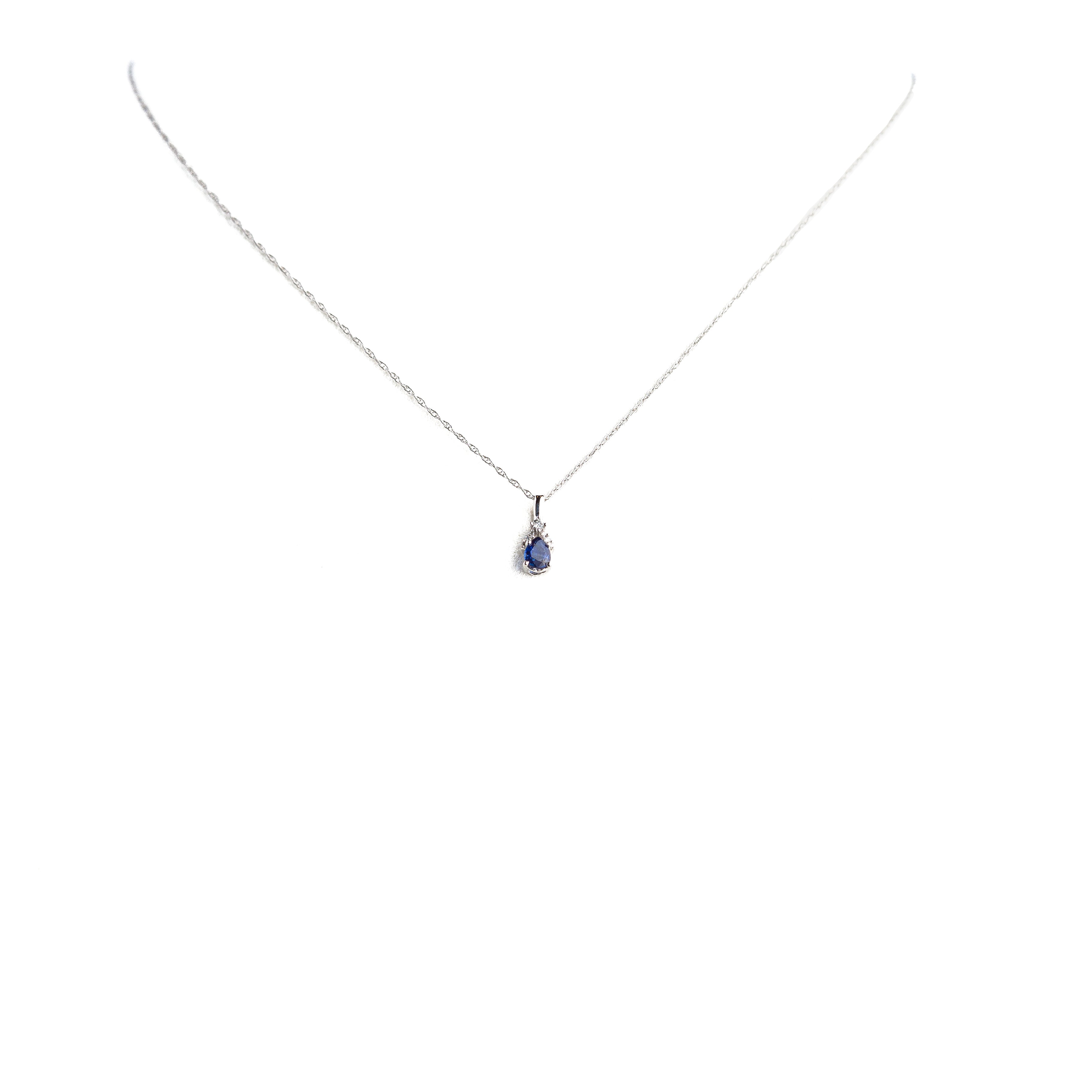 Diamond and Sapphire Pendant