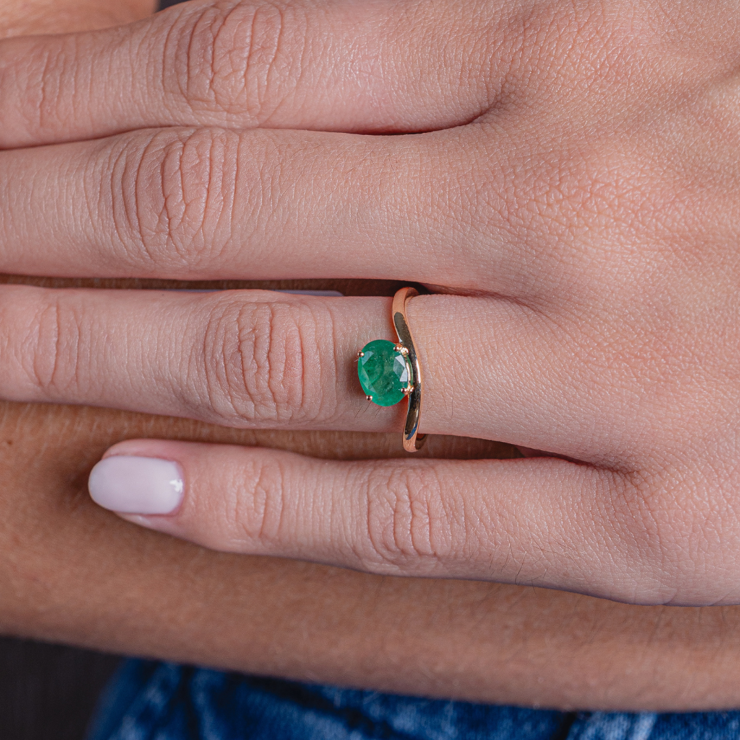 EMERALD RING 14KYG