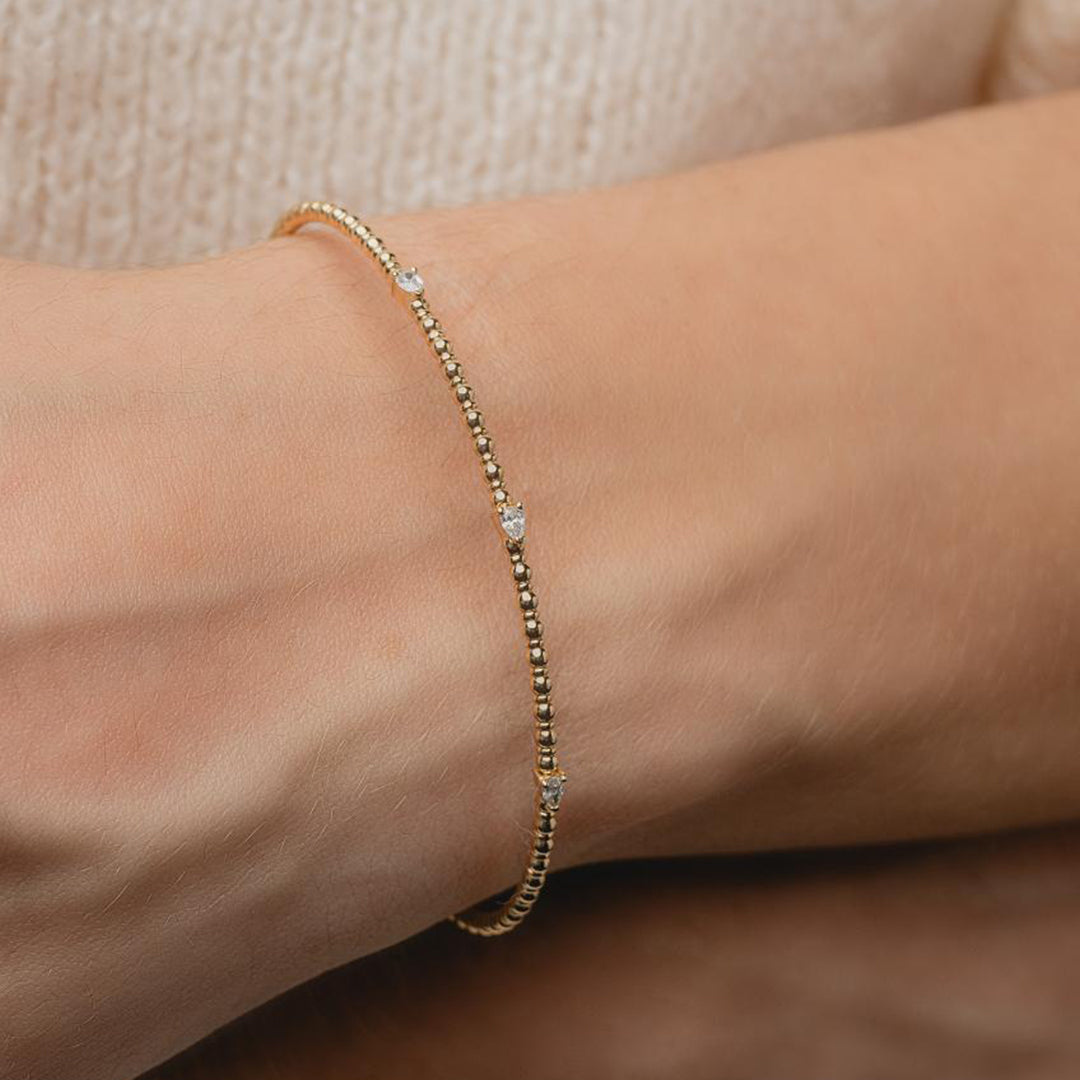 Bracelet 0.30ct. Diamond Flex Bangle 14KY