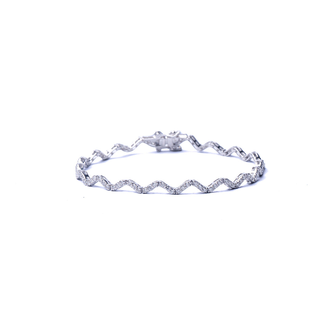 SNAKE BRACELET 1.45CT DIAMOND 14KWG