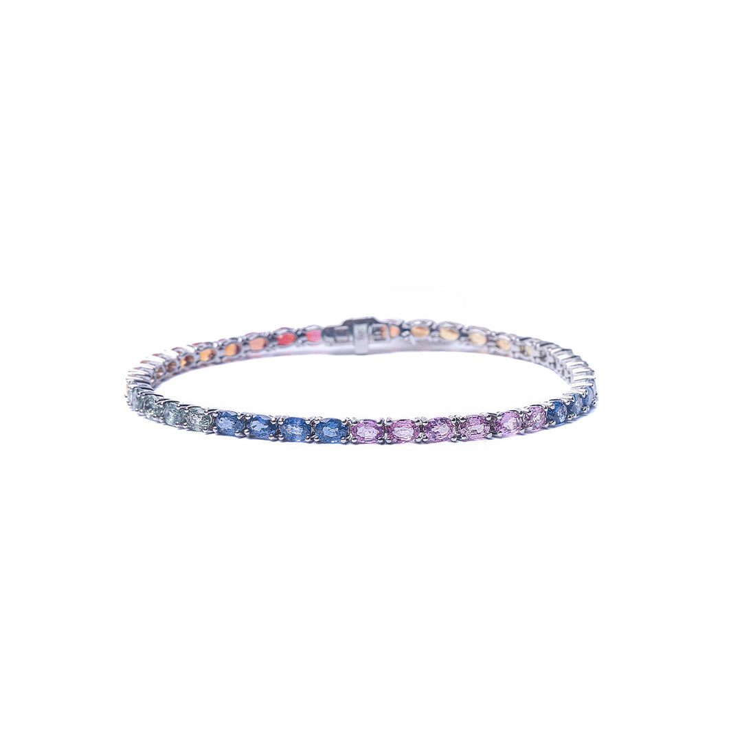 RAINBOW BRACELET 10CT 14KWG