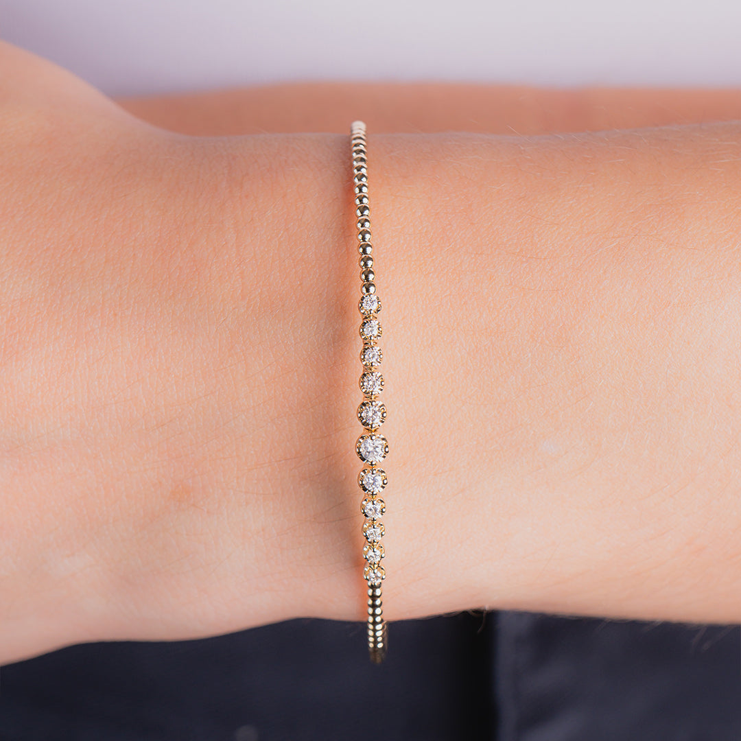 Diamond FlexBangle 14K