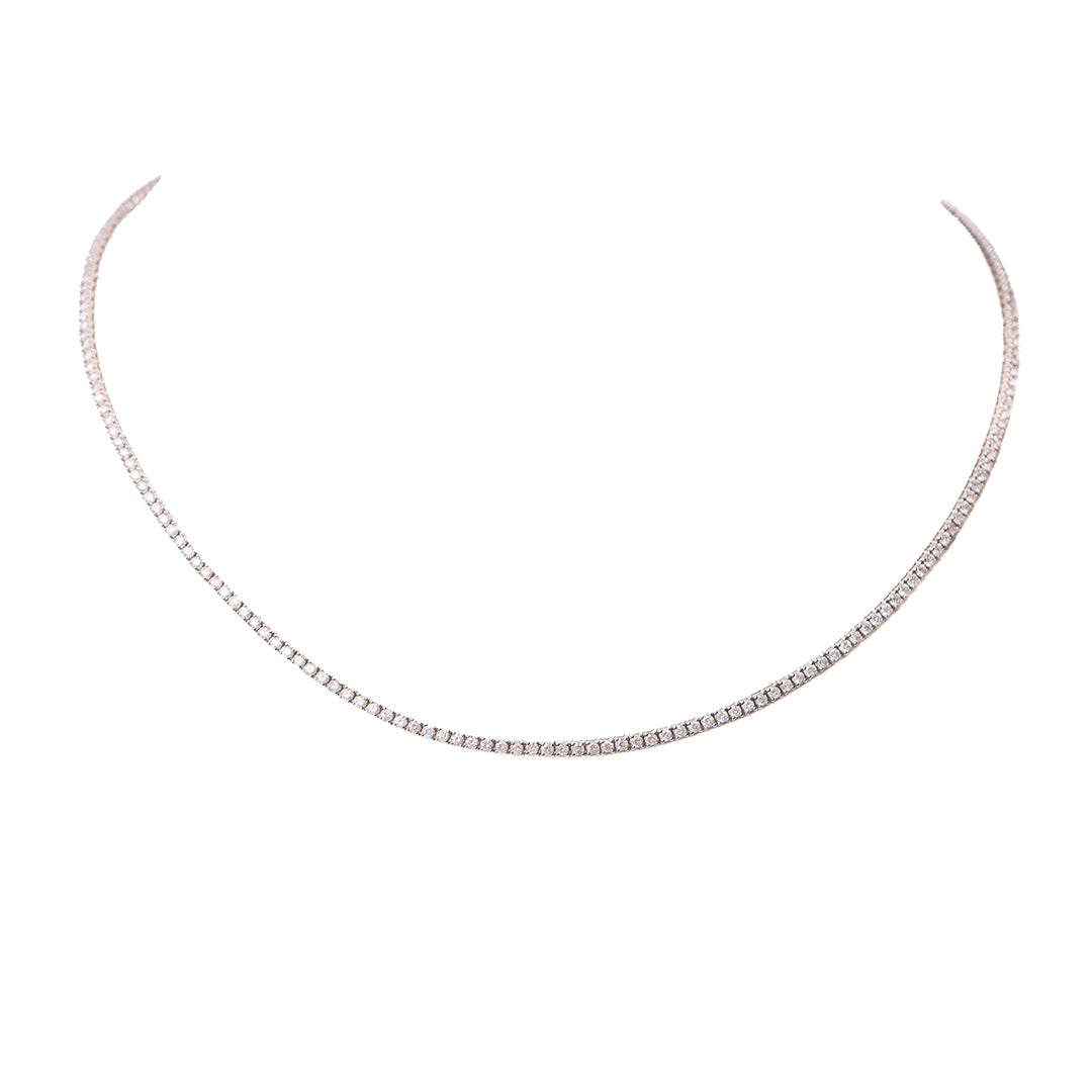 Tennis Necklace 3.25CT 14KW