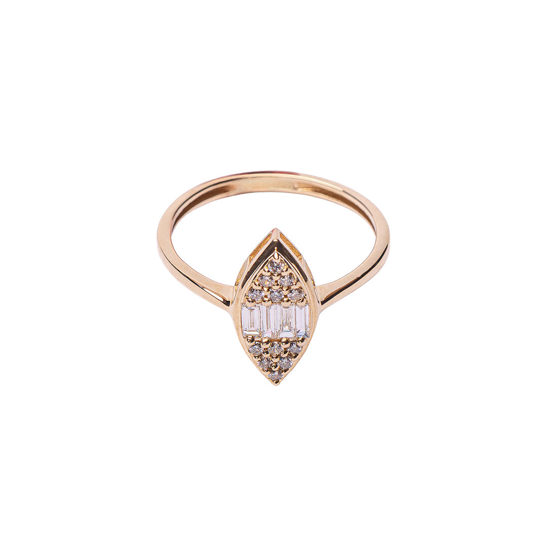 MARQUIS SHAPE RING 14KYG