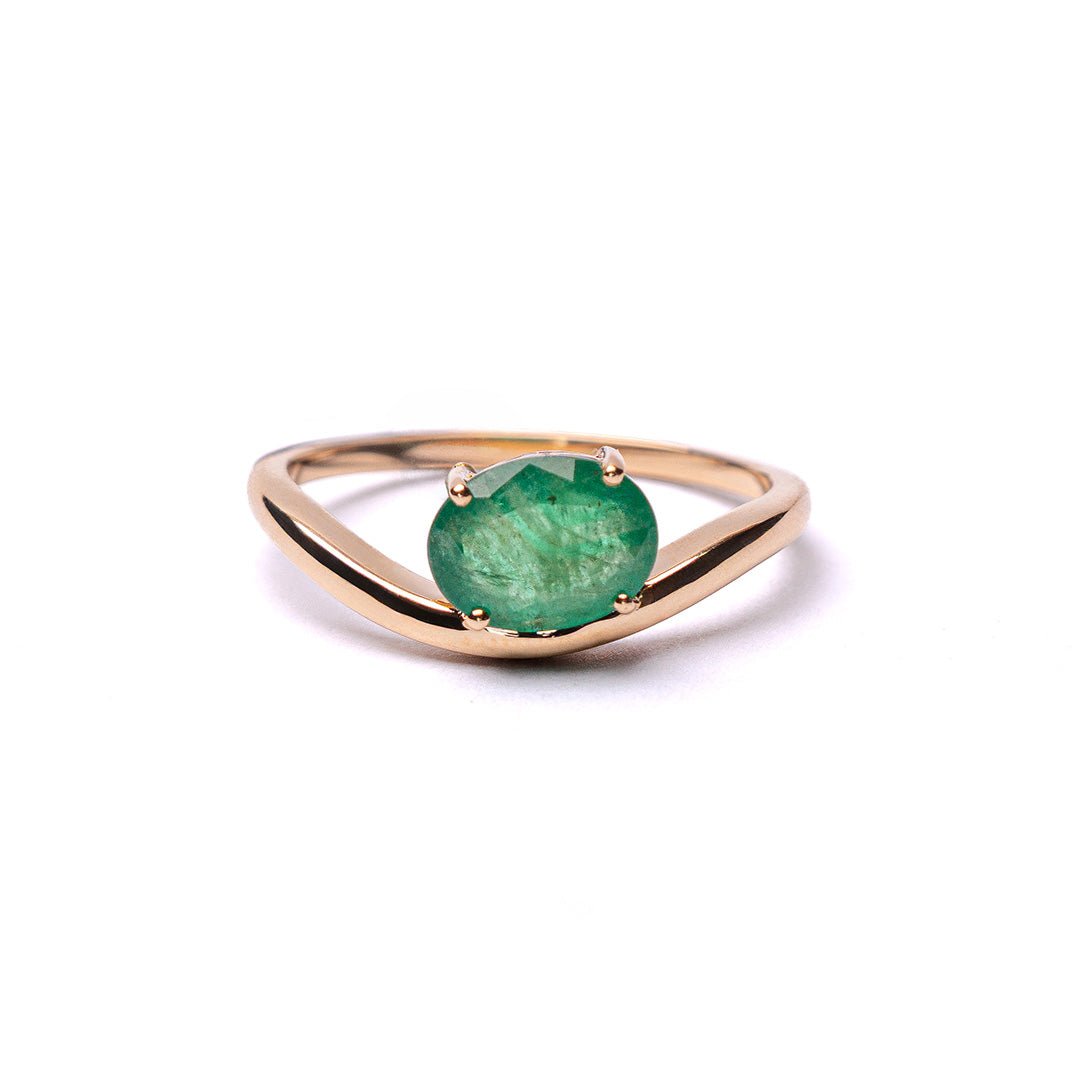 EMERALD RING 14KYG