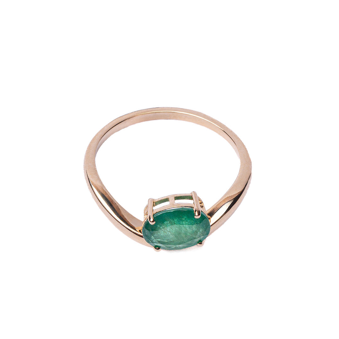 EMERALD RING 14KYG