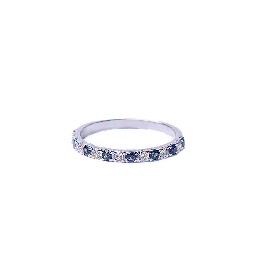 BLUE SAPPHIRE RING 14KWG