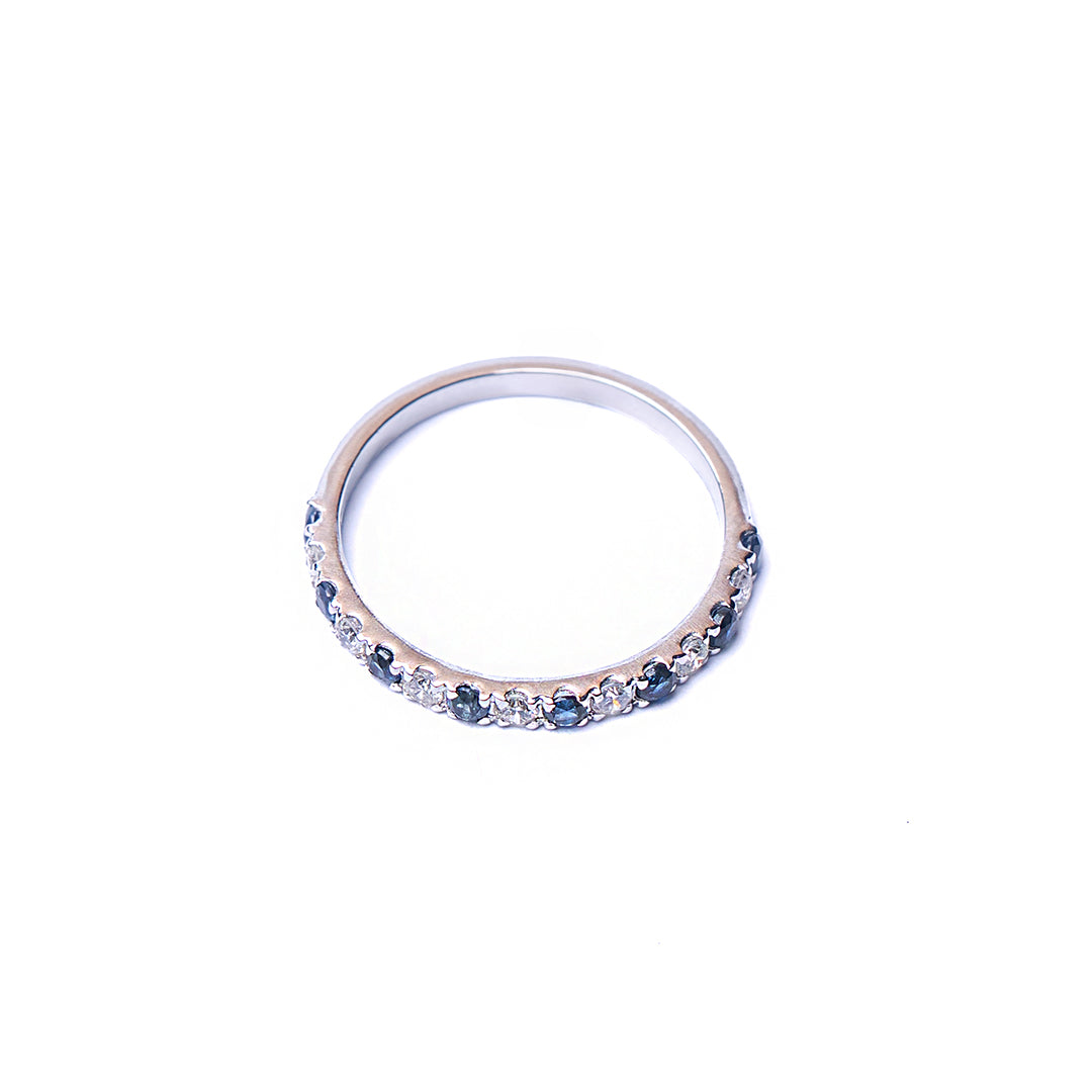 BLUE SAPPHIRE RING 14KWG