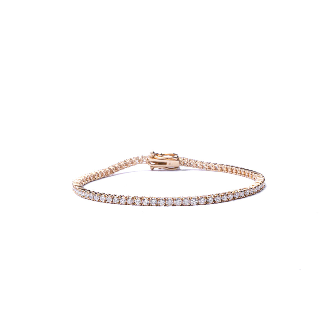 TENNIS BRACELET 3CT 14KYG
