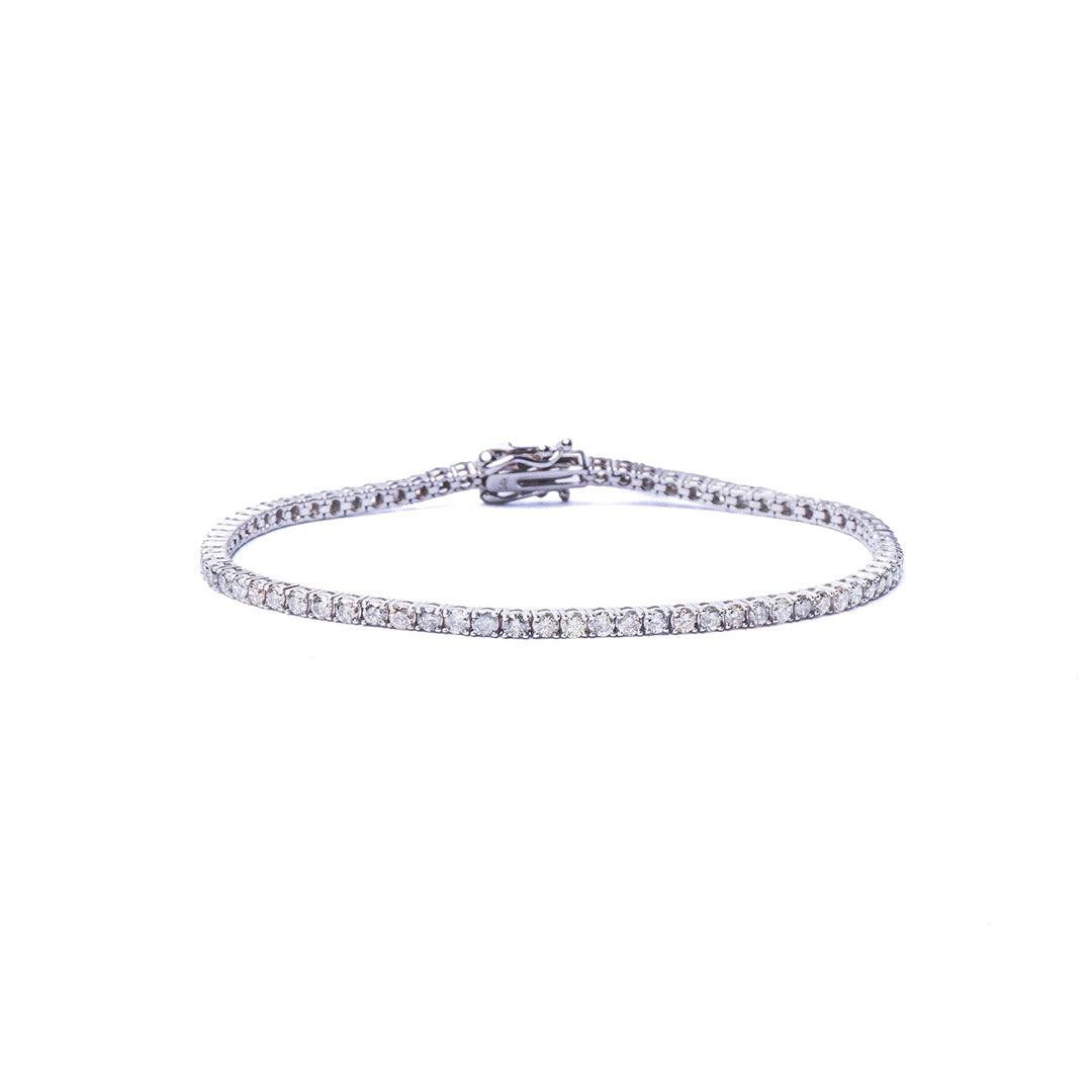 TENNIS BRACELET 3CT 14KWG