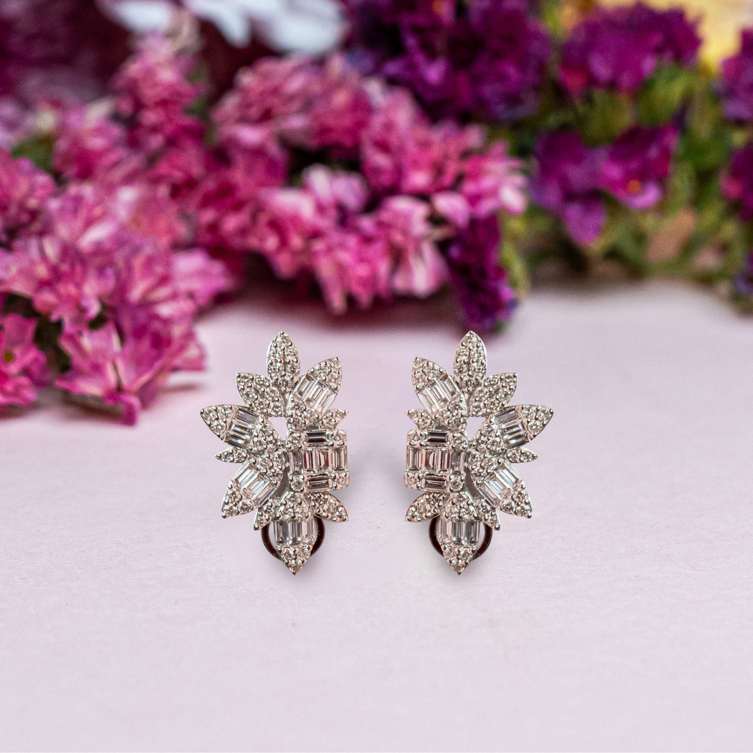 Flower Earrings 18KW