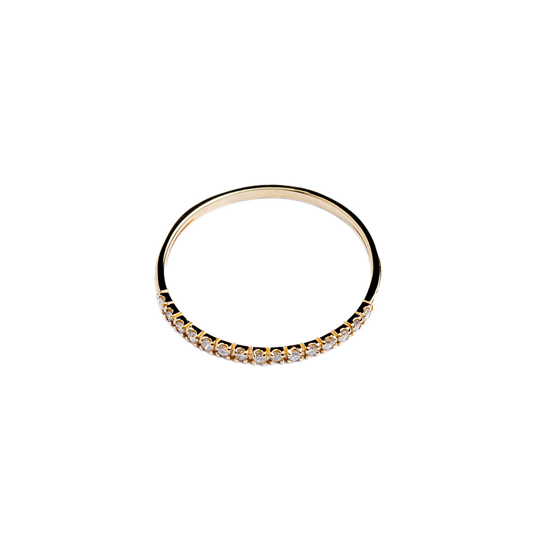 Ring DIA .11CT Yellow Gold wt .78gr