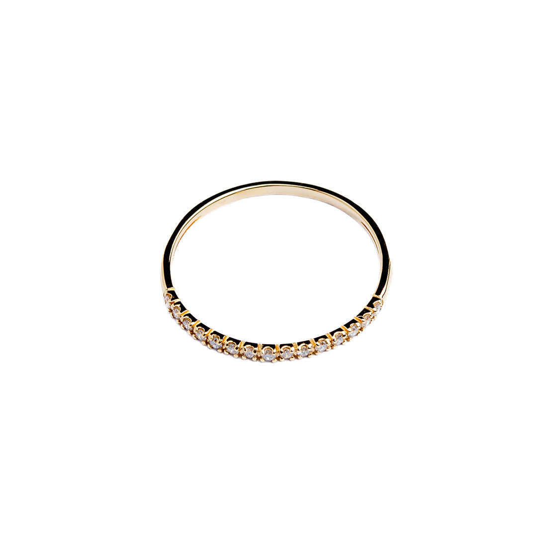 Ring DIA .11CT Gold wt .74gr