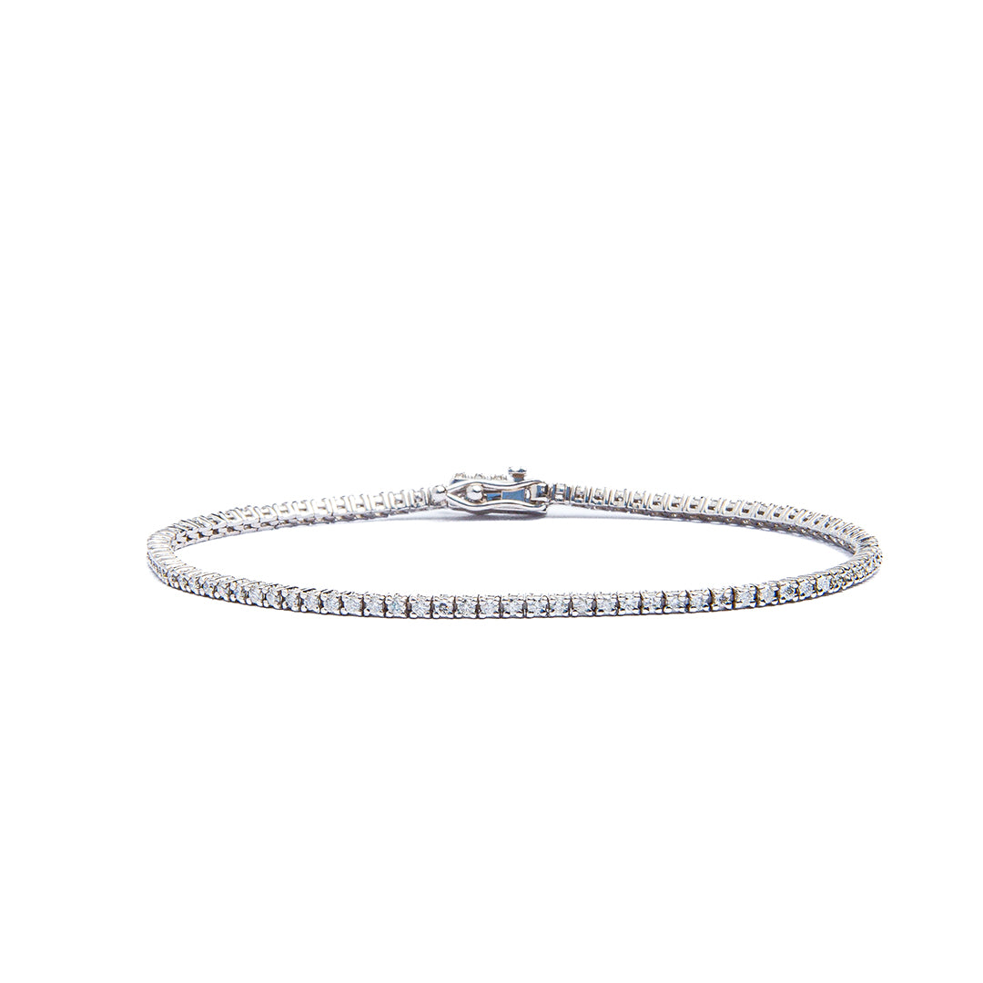Tennis Bracelet 14KW White Gold DIA 1.35CT