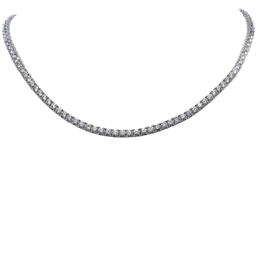Tennis Necklace 13.25CT 14KW