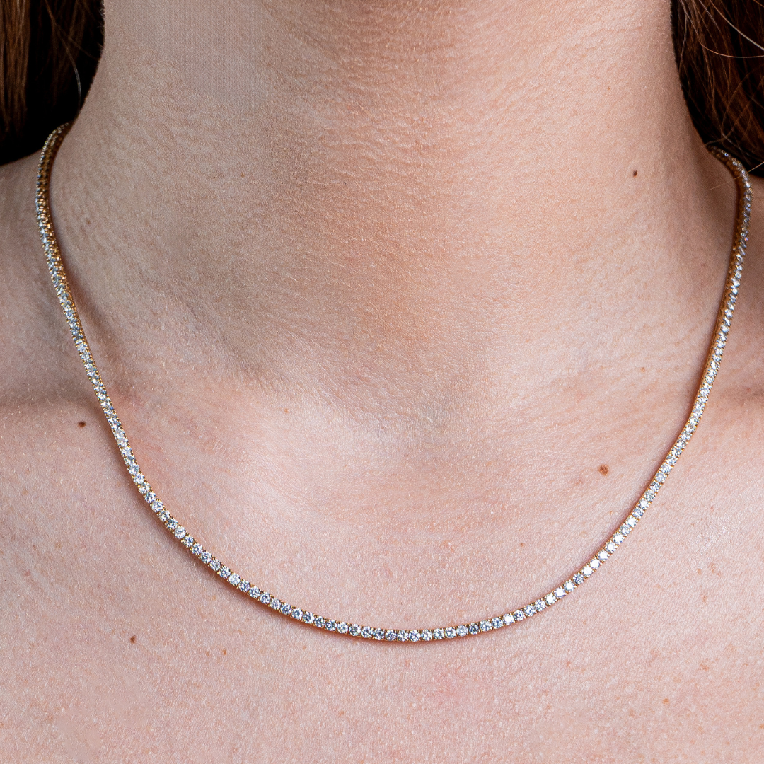 Tennis Necklace 7CT 14K