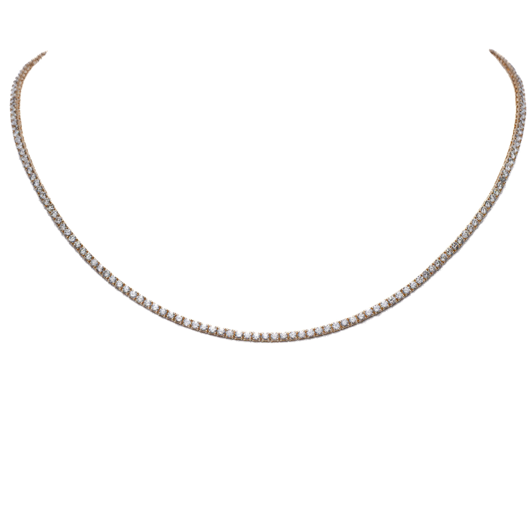 Tennis Necklace 7CT 14K