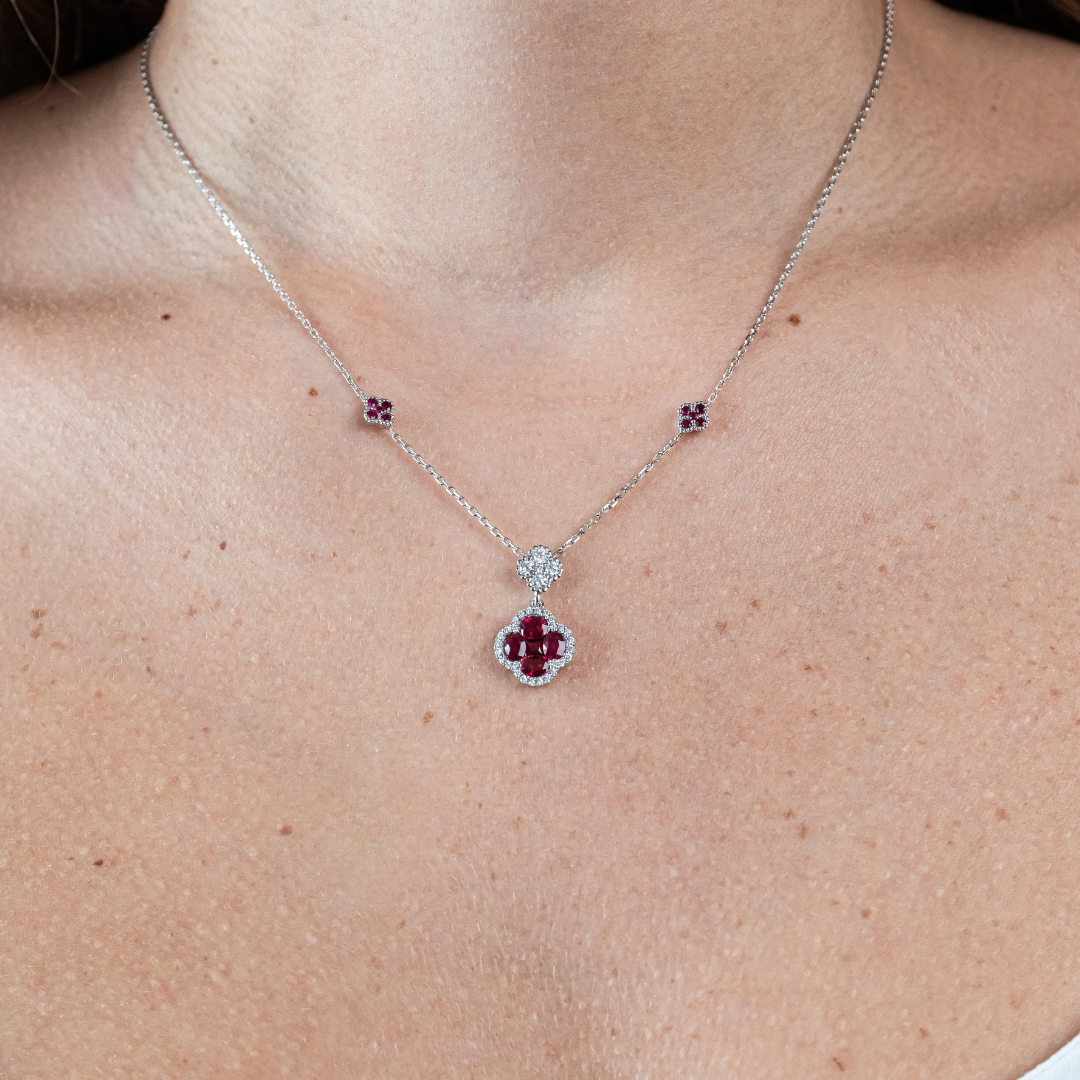 Ruby Pendant 18KW