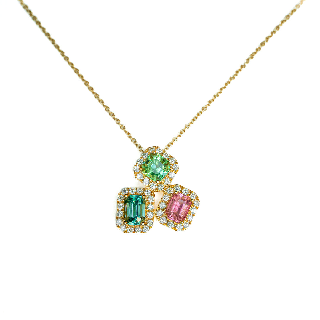 Necklace Tourmaline 14K