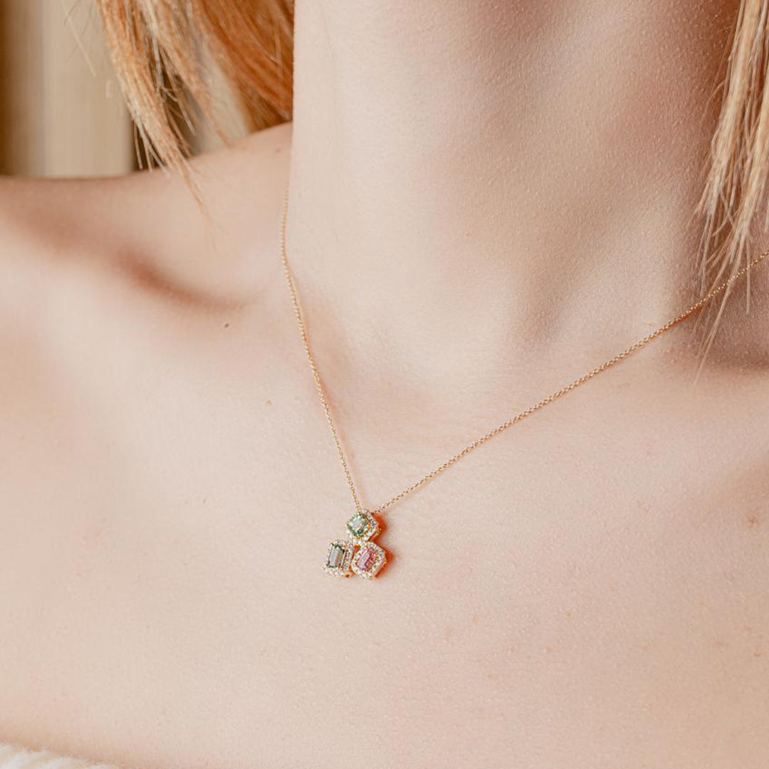 Necklace Tourmaline 14K