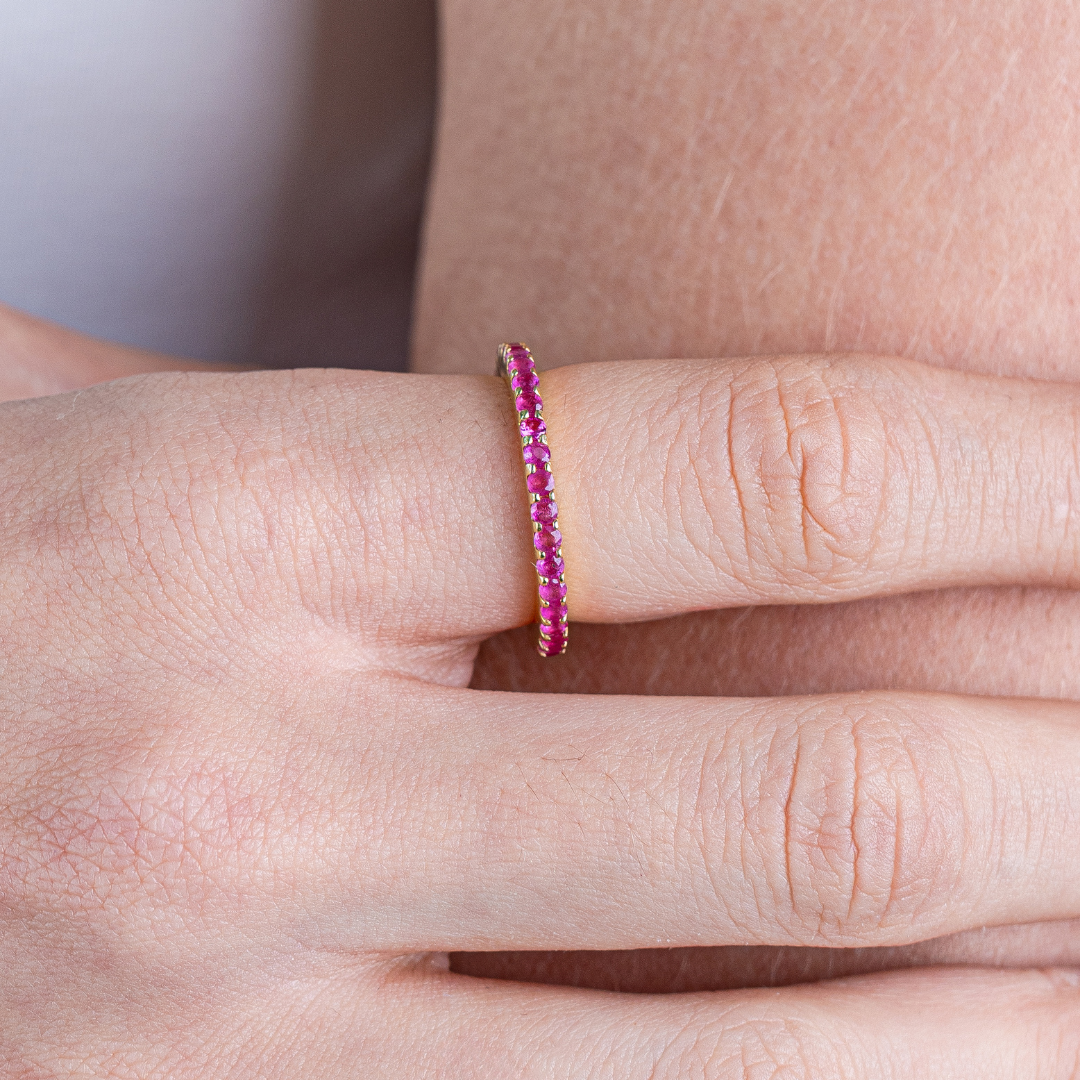 Eternity Band Ruby 14K