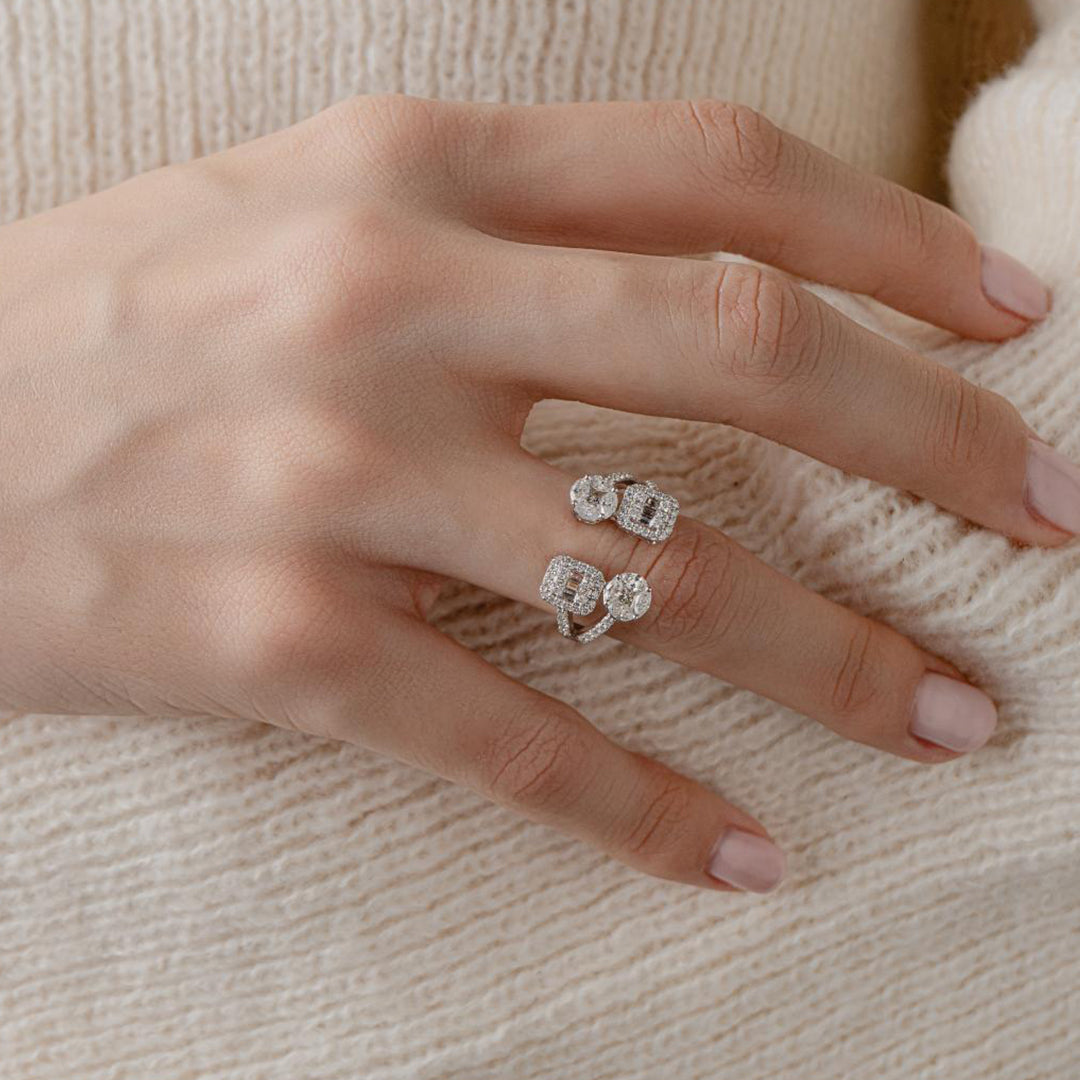 Ring 14KW Diamond 1.43ct.