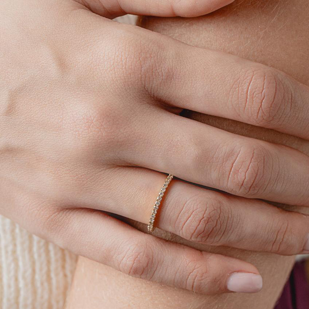 Ring 18KY Diamond 0.59ct.