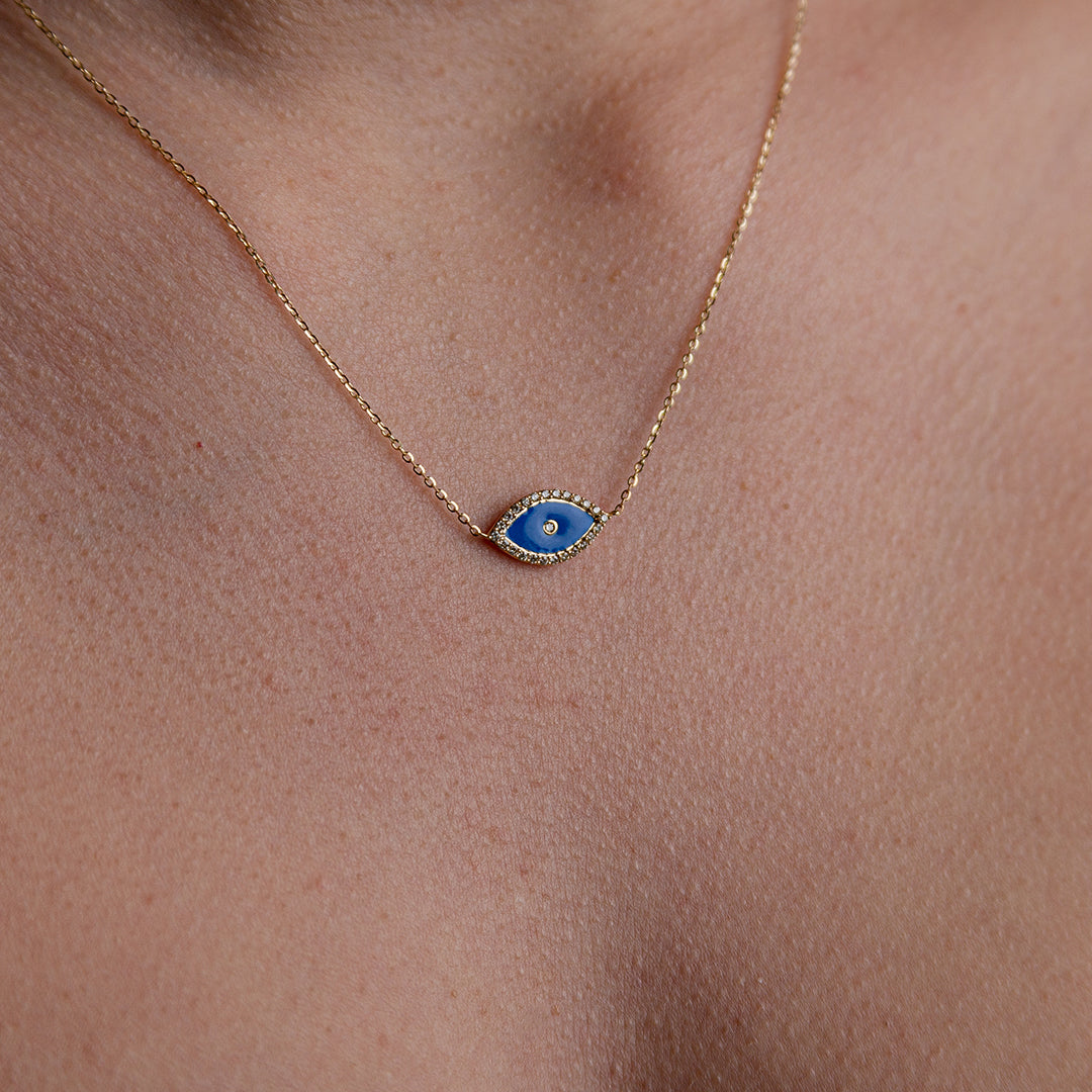 Diamond Evil Eye Necklace
